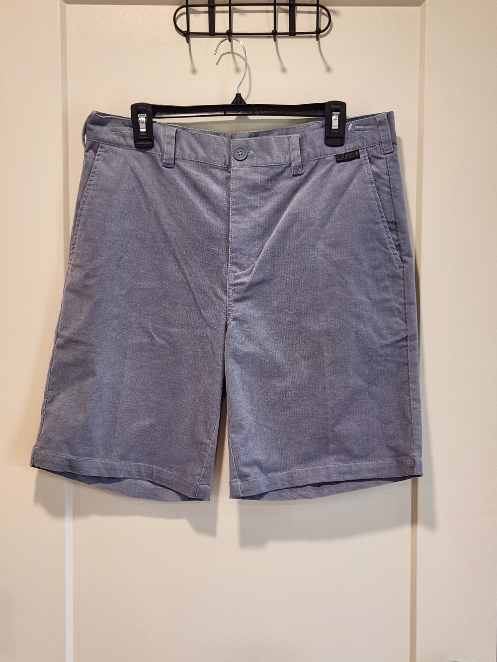 LAIRD Corduroy Classic Men's Gray/Blue Shorts Size 32